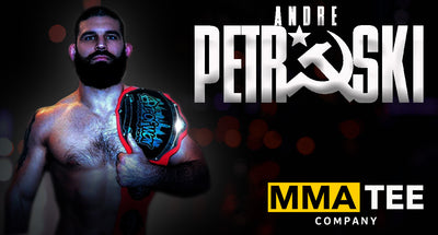 Undefeated Art of War Middleweight Champion Andre Petroski Signs with MMA Tee Company