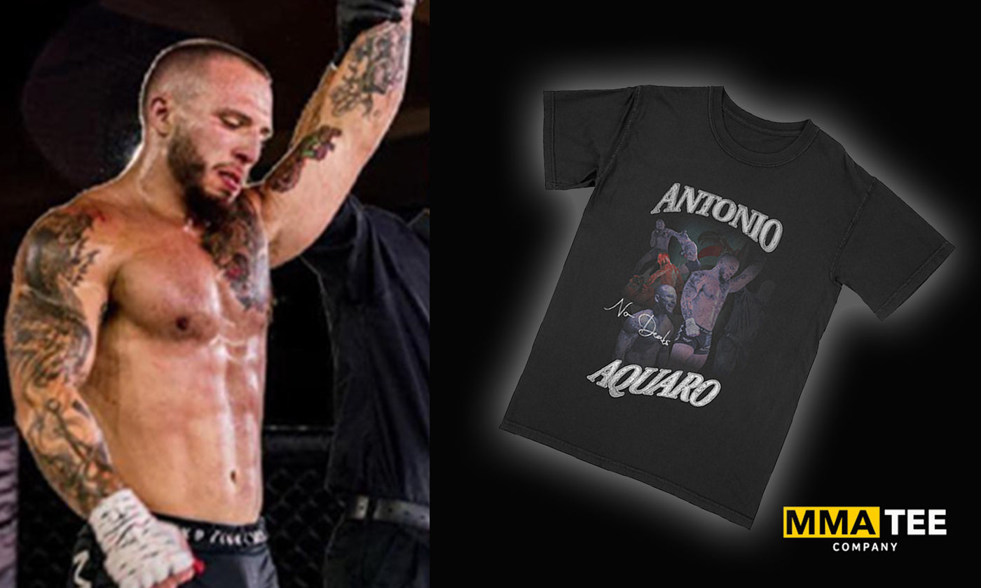 Antonio Aquaro Signs with MMA Tee Company - Official Fight Merch Available Now