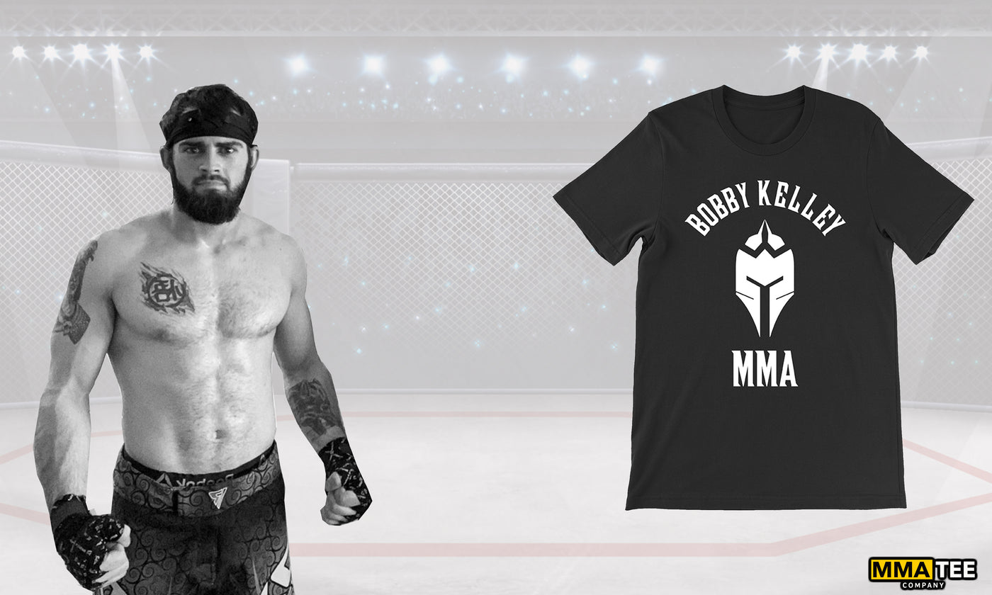 Bobby Kelley Signs with MMA Tee Company Ahead of Art of Scrap on Oct 15th - Official Fight Merch Now Available
