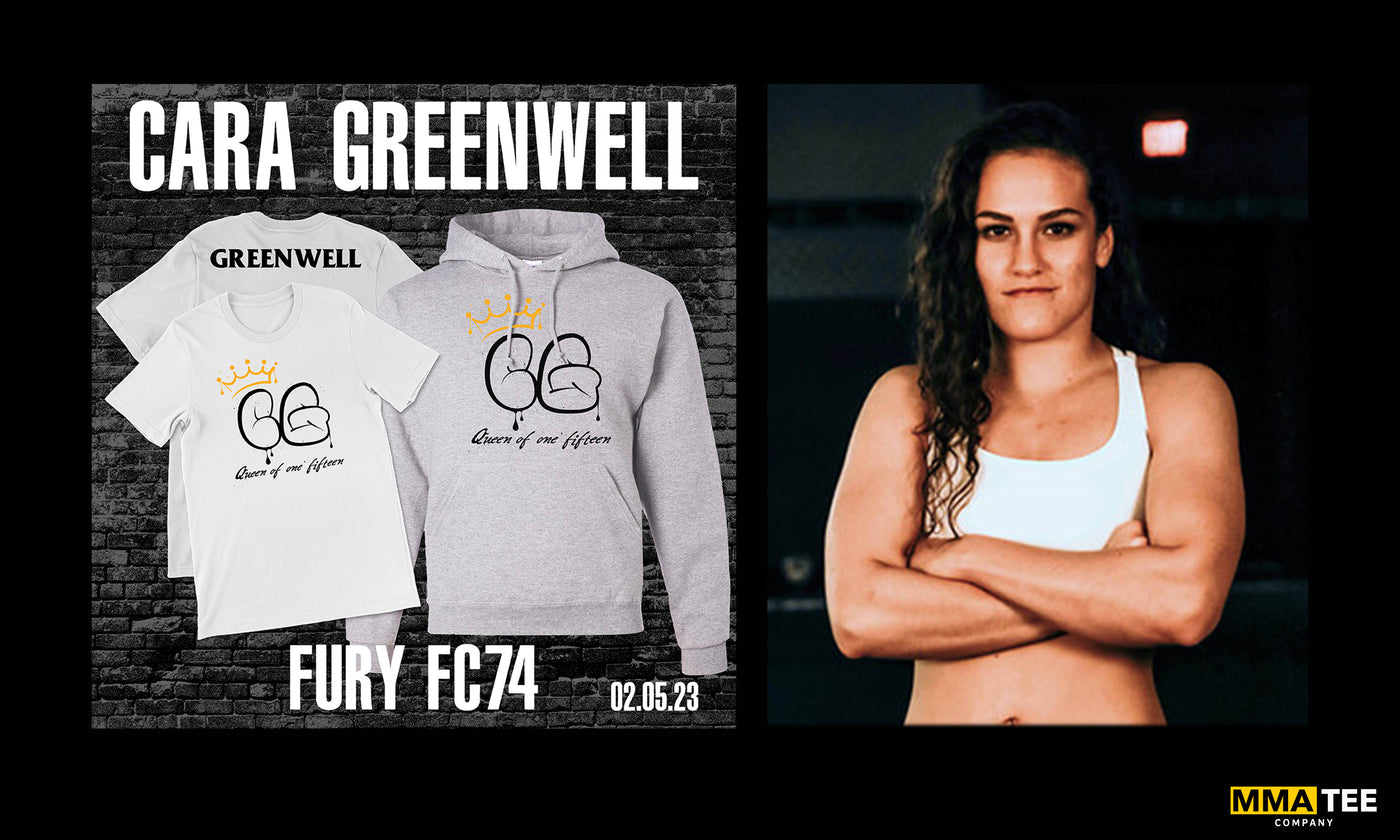 Cara Greenwell Signs with MMA Tee Company Ahead of Fury FC 74 - Official Fight Merchandise Now Available!