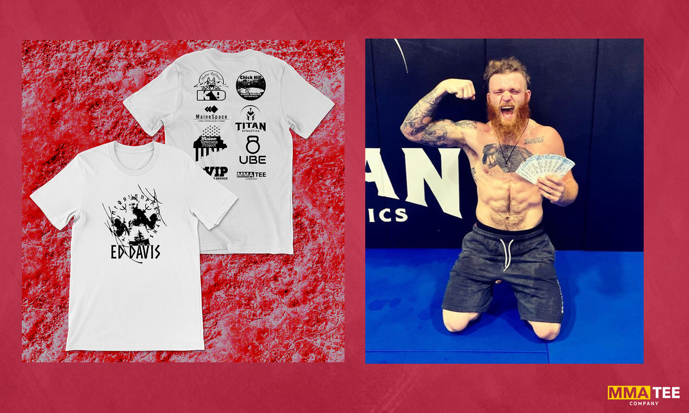 Ed Davis Signs with MMA Tee Company - Official Fight Merch Now Available