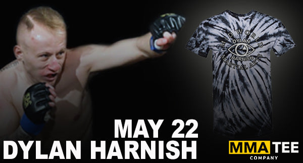 Dylan Harnish Returns to the Art of War Cage on May 22nd - Fight Tees Now Available