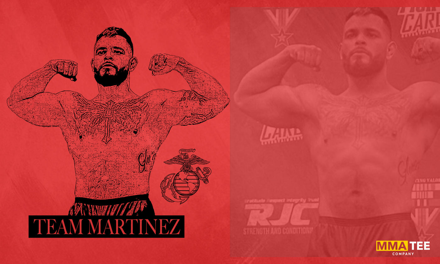 Matt Martinez Signs with MMA Tee Company - Official Fight Merch Available for April 3rd Fight
