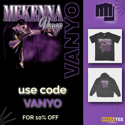 Mekenna Vanyo Signs with MMA Tee Company - Official Fight Merchandise Available Now!