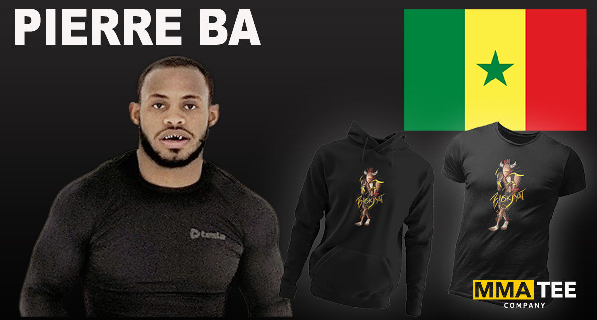 Rising Prospect Pierre Ba Signs with MMA Tee Company