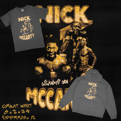 Nick McCarty Set to Fight on August 3rd at Combat Night Kissimmee - Official Fight Merch Now LIVE!