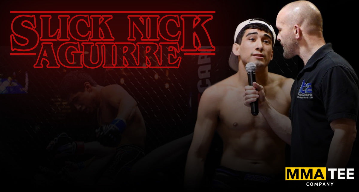 Nick Aguirre Signs with MMA Tee Company Ahead of 2nd Pro MMA Fight - Fight Tees Now Available