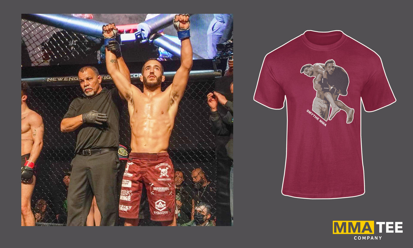 Tyler Smythe Signs with MMA Tee Co ahead of Title Defense at NEF 46: Official Fight Merch Now Available