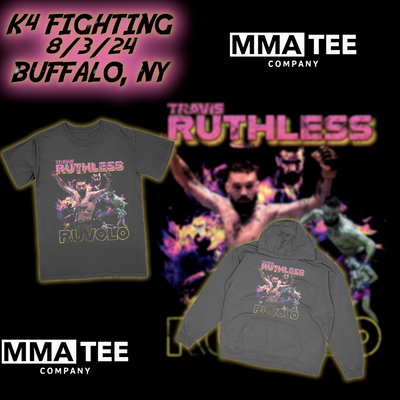 Travis "Ruthless" Ruvolo Signs with MMA Tee Company - Official Fight Merchandise Available Now!