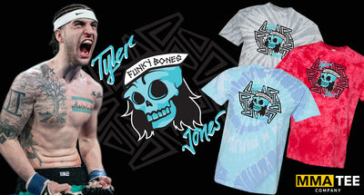 Tyler Jones Signs with MMA Tee Co - Funky Bones Tie Dye Tees Now Available!